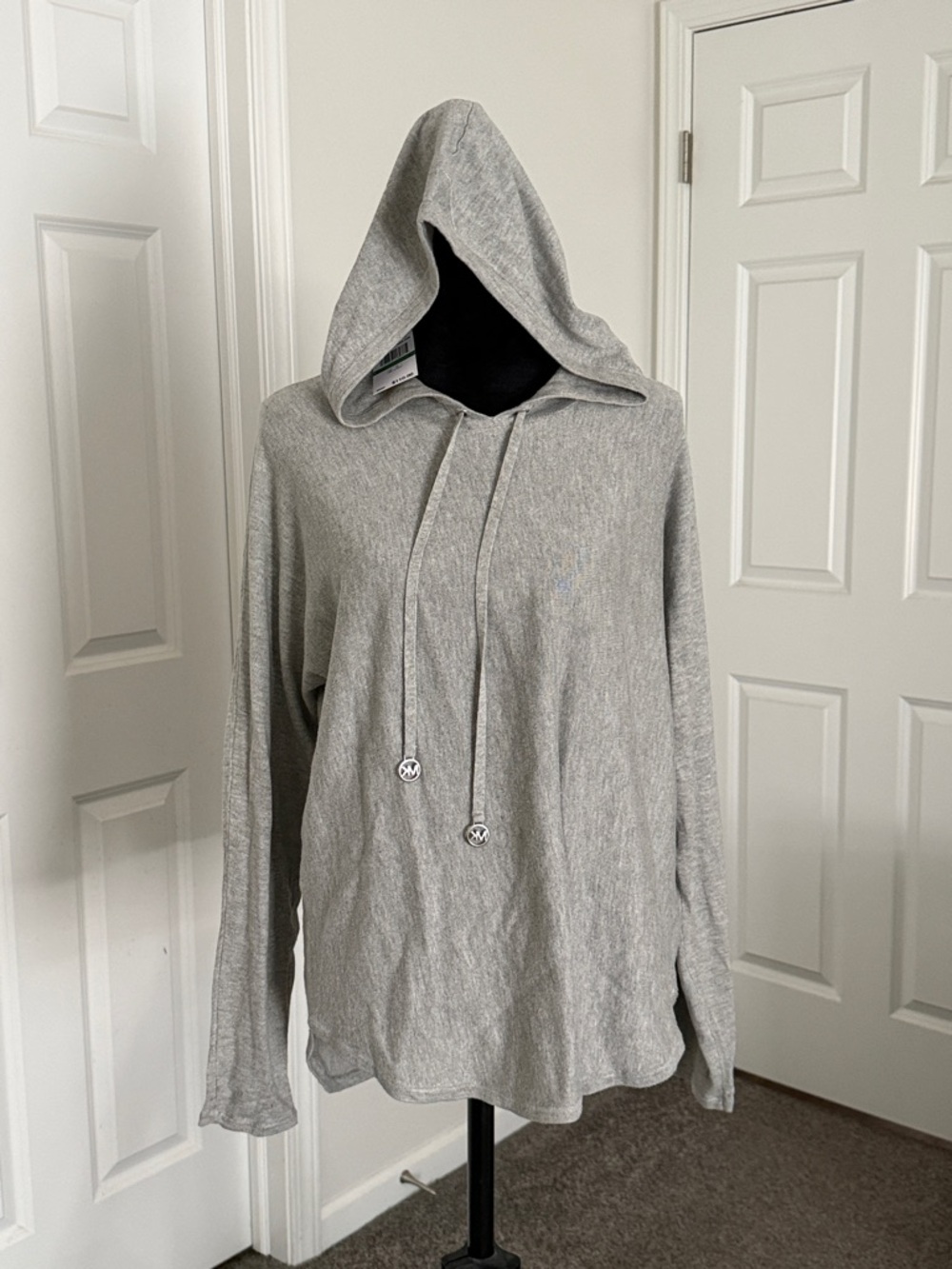 Michael Kors Light Gray Crewneck Hooded Sweater